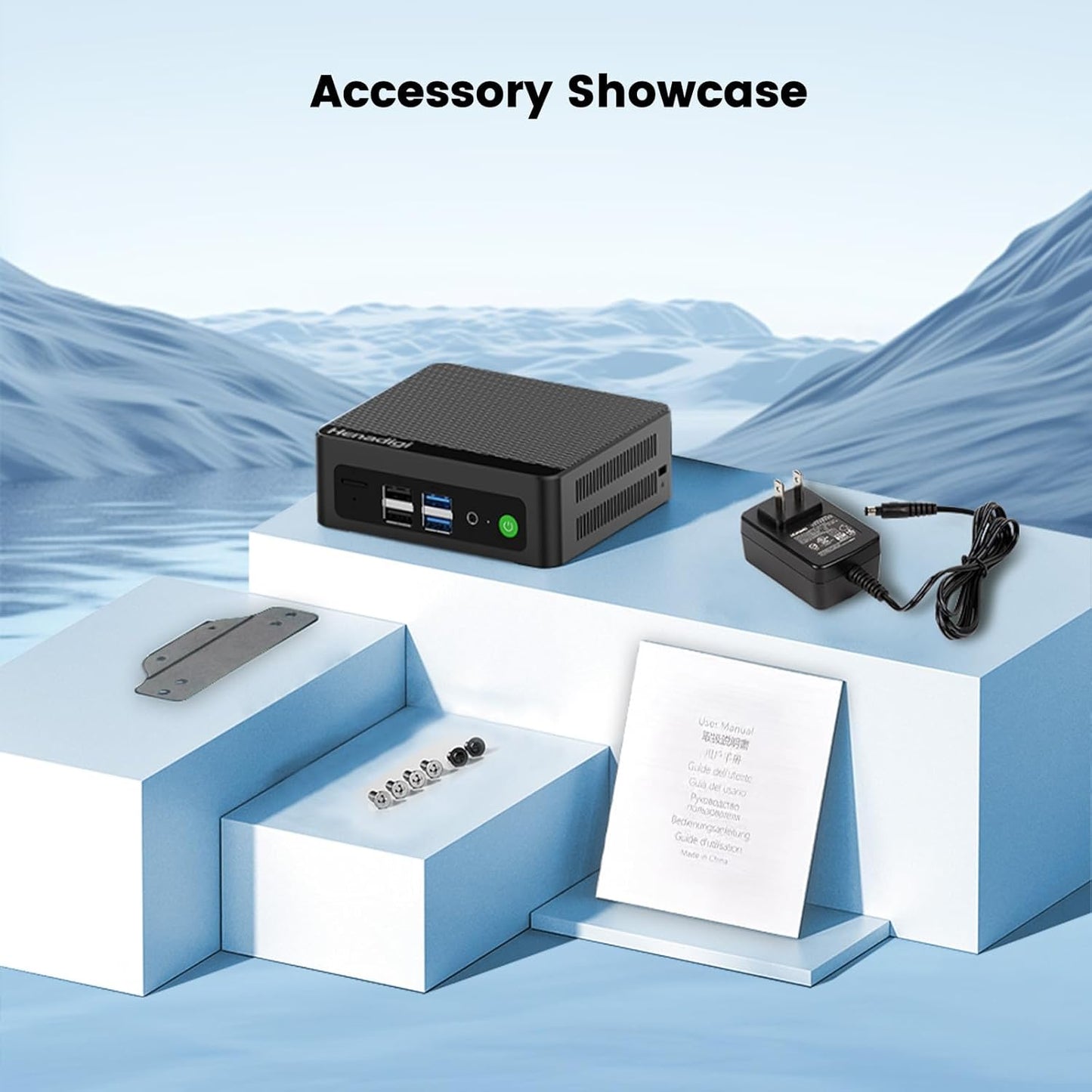 Mini PC, Computer N150 (Up to 3.6GHz), 16GB DDR4 512GB M.2 SSD, Small Mini Desktop Computer Support 4K Dual HDMI Display/WiFi6/BT5.3/USB3.2/WOL Home/Office/Three Screen Display/Business Small PC