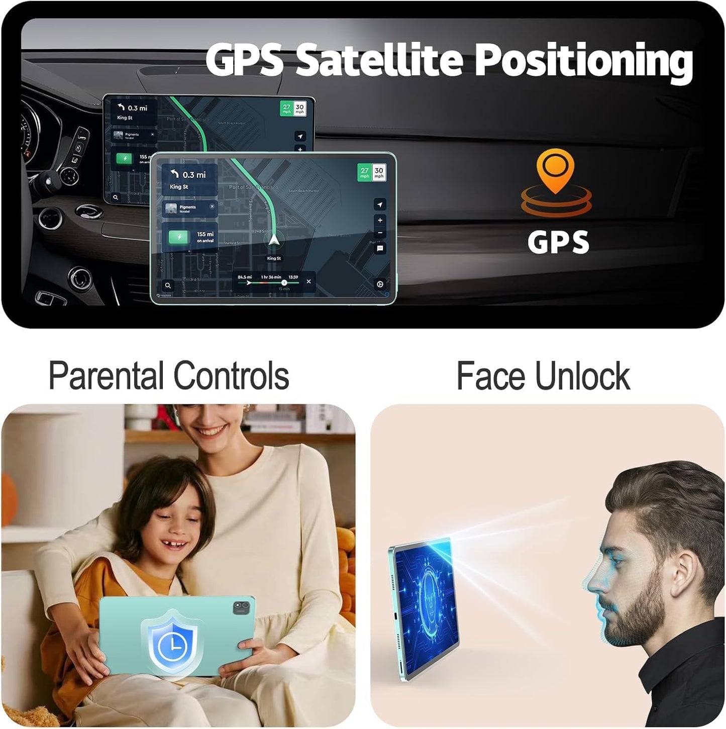 Android Tablet 11 inch, 18GB RAM 128GB ROM 1TB Expansion, T606 8-Core Processor, 1200x1920 FHD Touch Screen, Widevine L1, 5MP+8MP Camera, WiFi5, BT5.0, 8000mAh Battery, Metal Green with Case